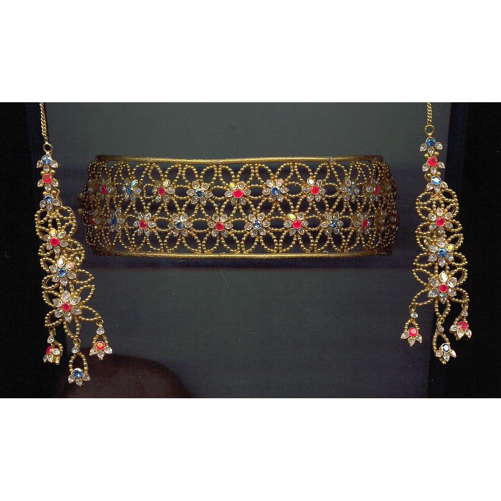 GOLD HALF SET ROUND DESIGNER EXCLUSIVE