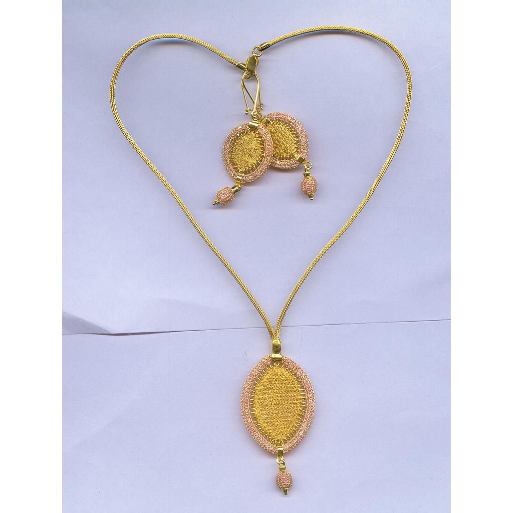 GOLD HALF SET ROUND IMPORTED EXCLUSIVE