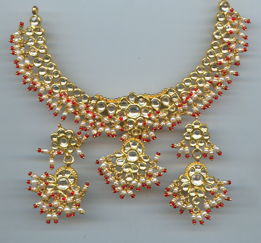 GOLD SET ROUND KUNDAN