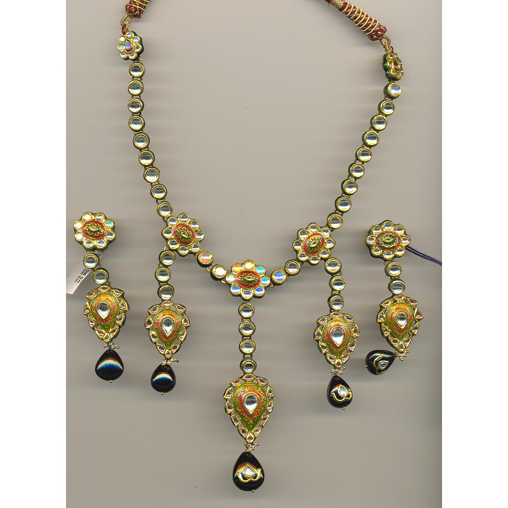 GOLD SET ROUND KUNDAN