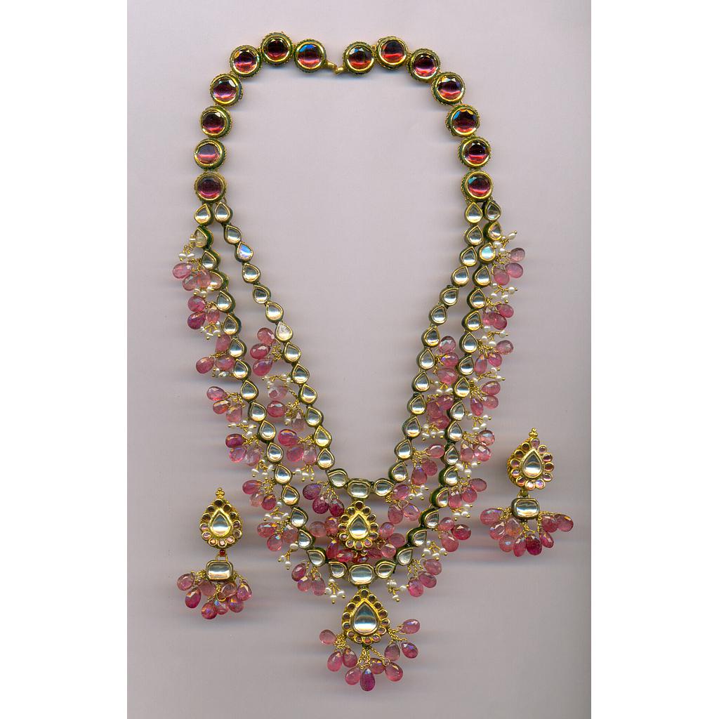 GOLD SET ROUND KUNDAN