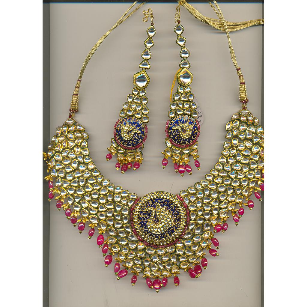 GOLD SET ROUND KUNDAN