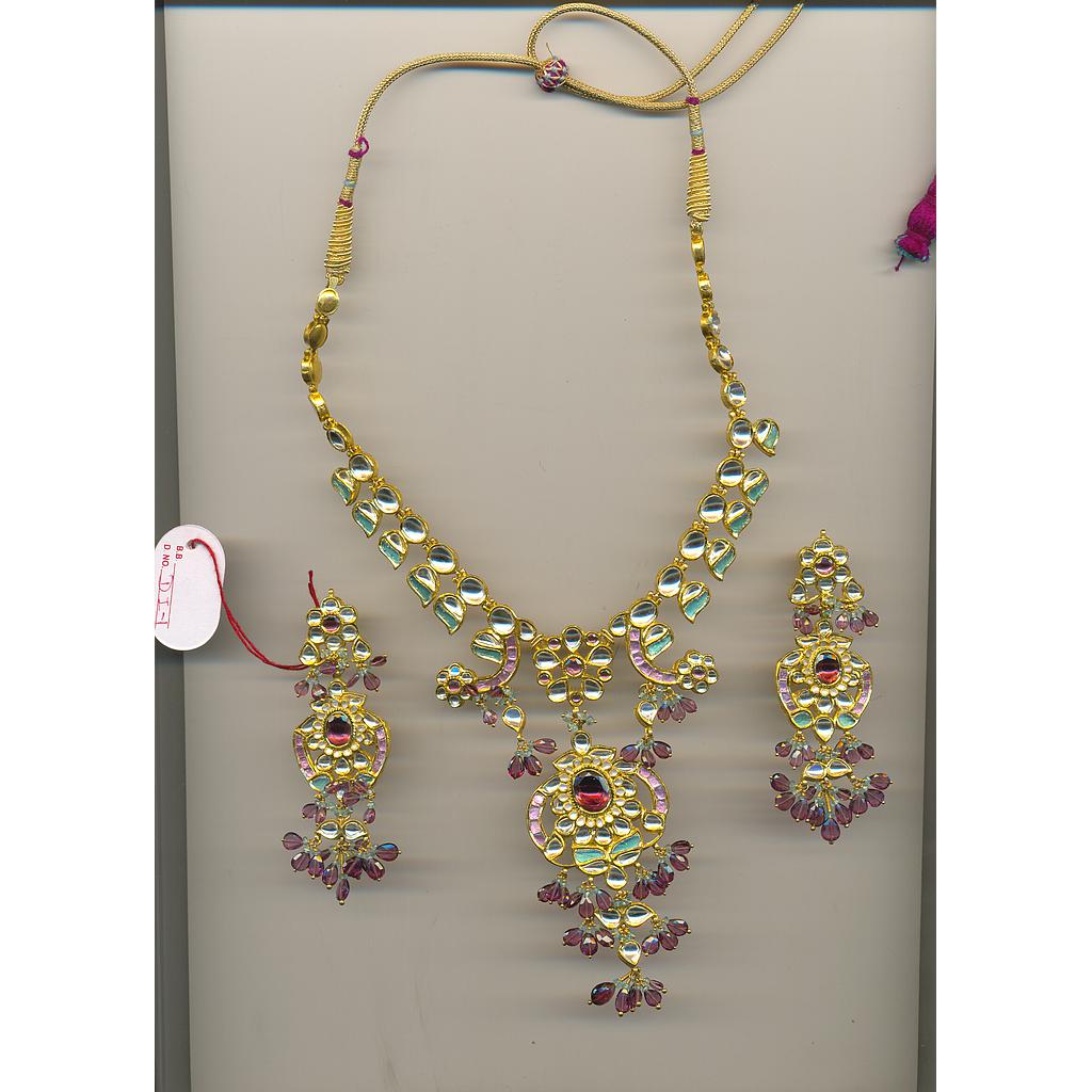 GOLD SET ROUND KUNDAN