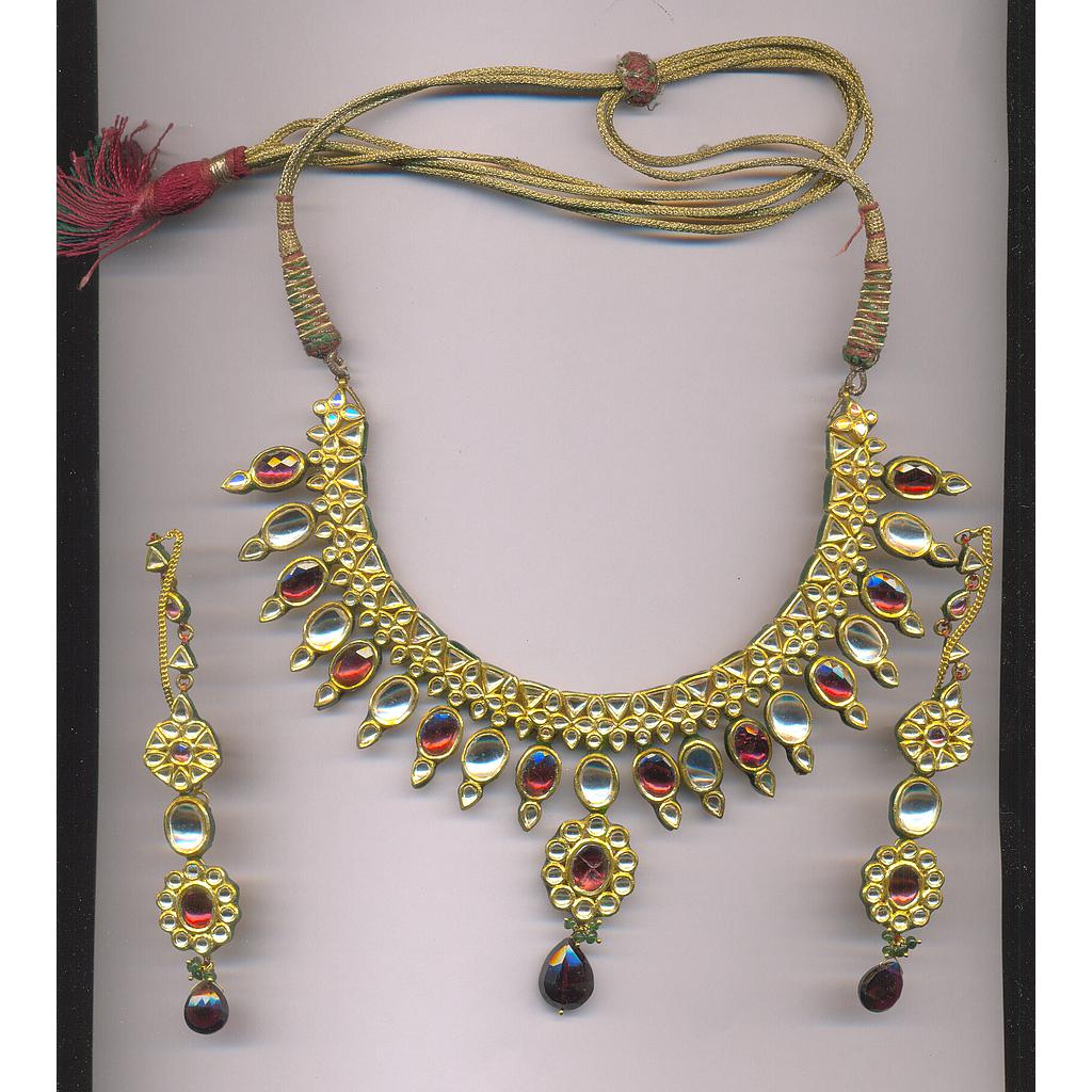 GOLD SET ROUND KUNDAN