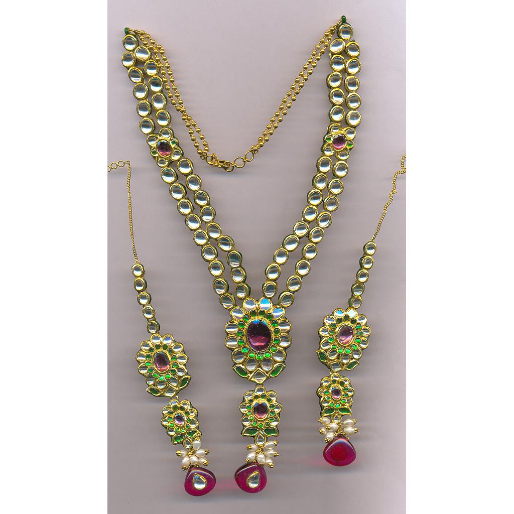 GOLD SET LONG KUNDAN