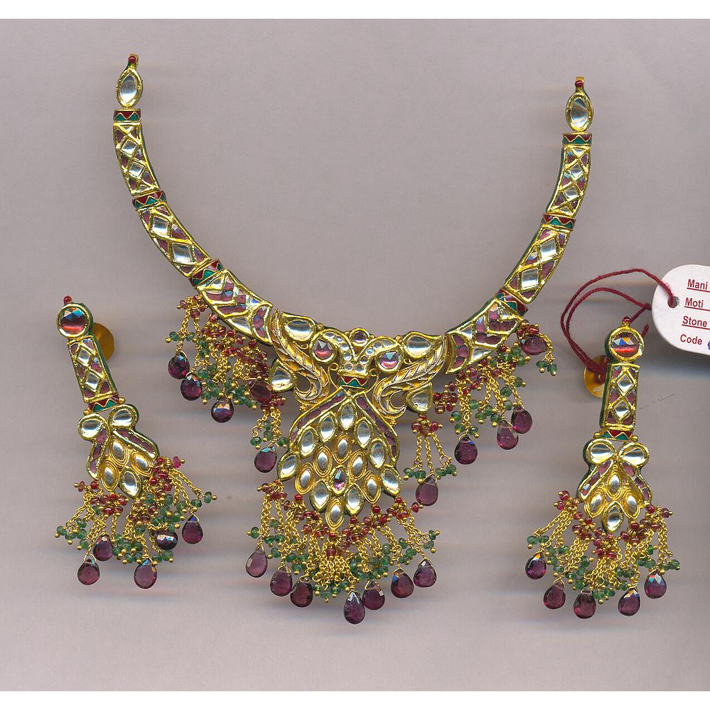 GOLD SET ROUND KUNDAN