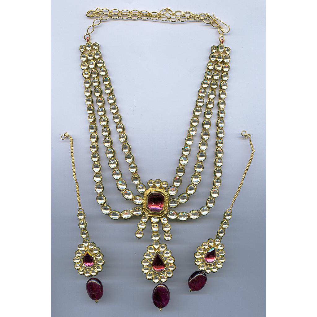 GOLD SET LONG KUNDAN