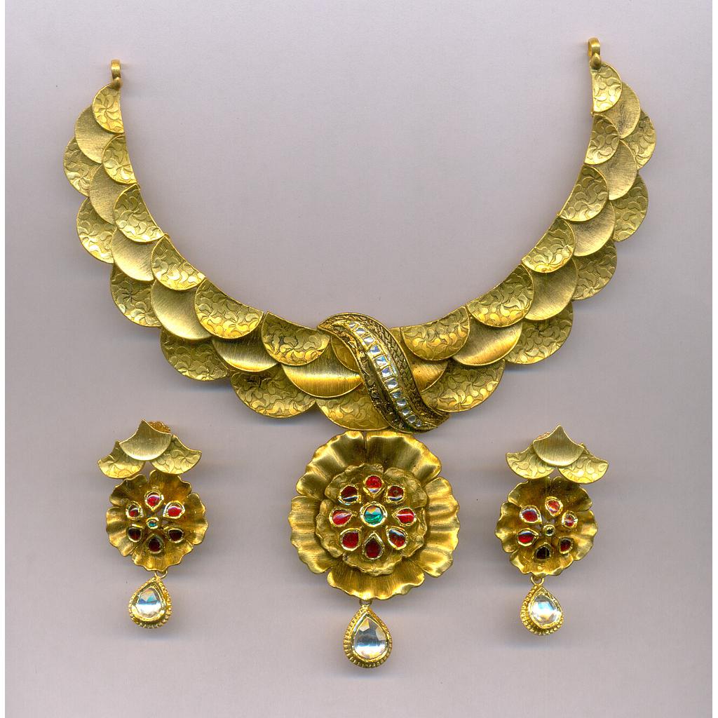GOLD HALF SET ROUND ANTIQUE