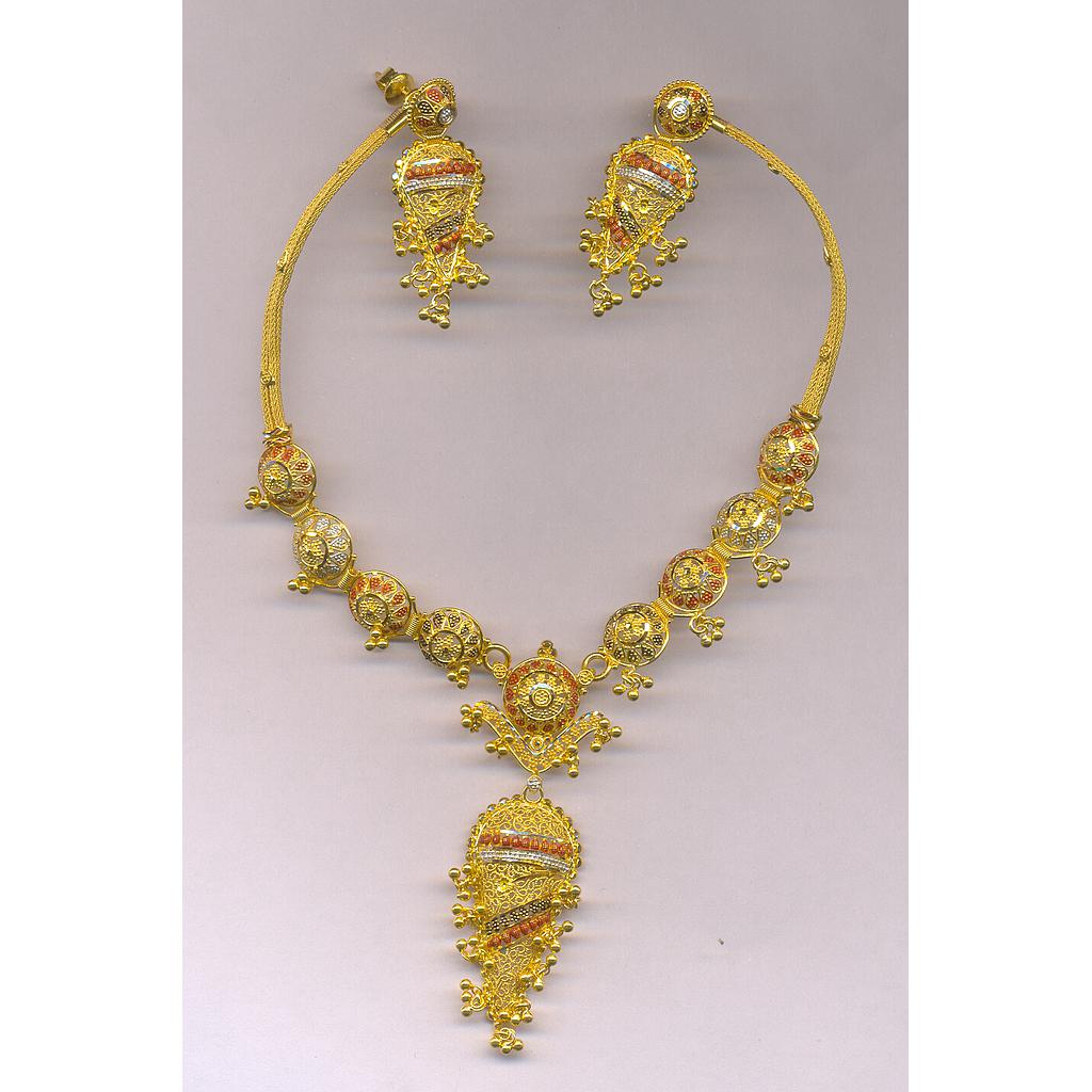 GOLD HALF SET ROUND PLAIN FANCY