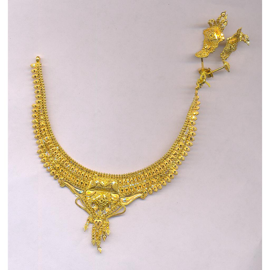GOLD HALF SET ROUND PLAIN FANCY