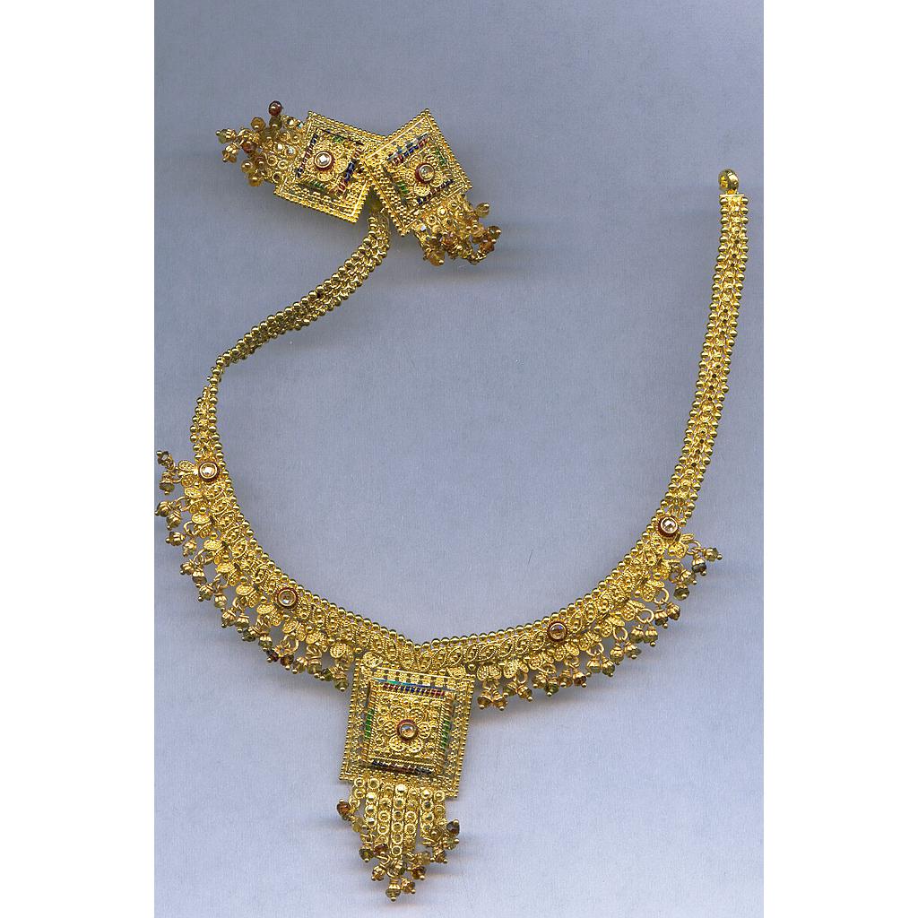 GOLD HALF SET ROUND PLAIN FANCY