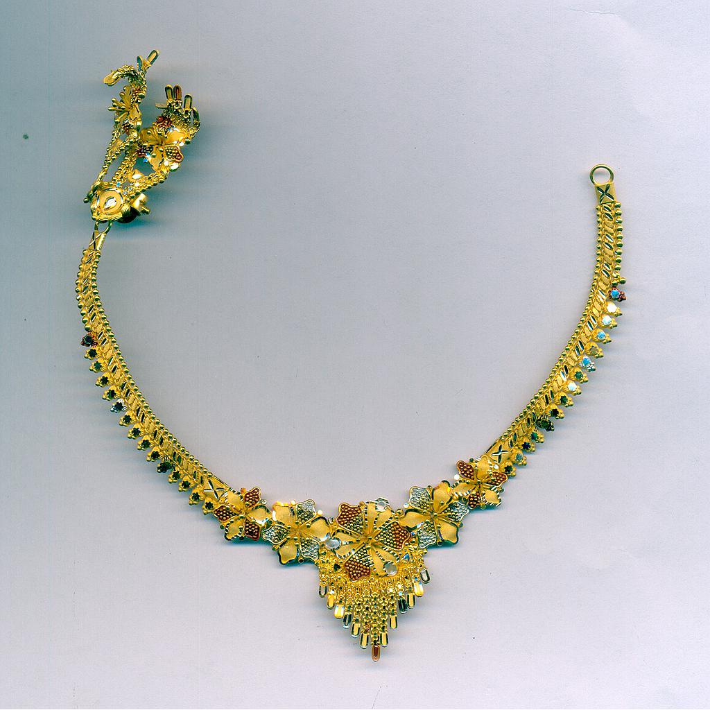 GOLD HALF SET ROUND PLAIN FANCY