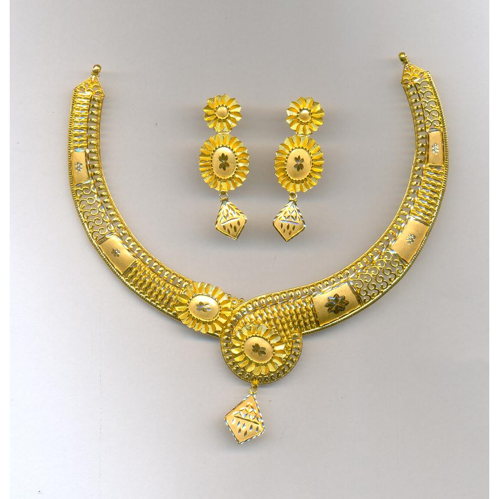 GOLD HALF SET ROUND PLAIN FANCY