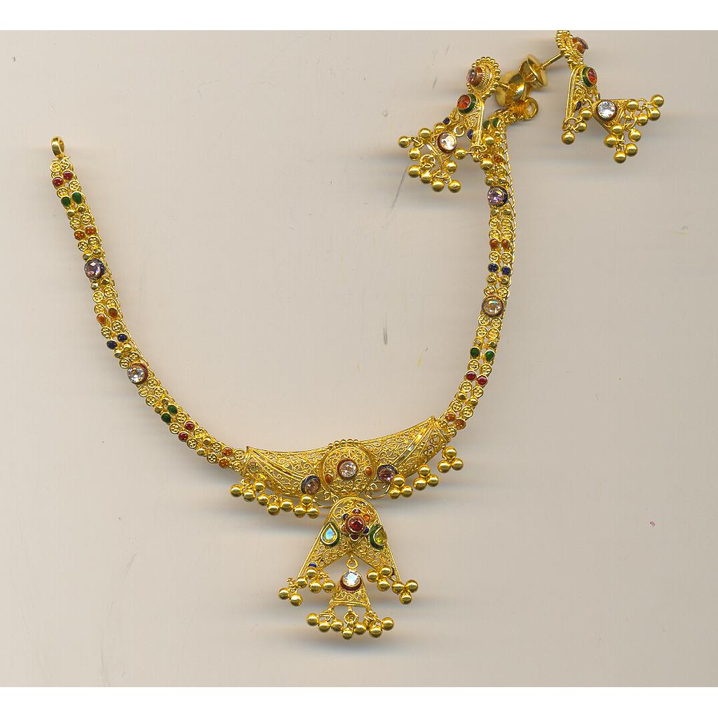 GOLD HALF SET ROUND PLAIN FANCY