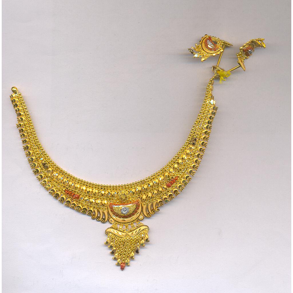 GOLD HALF SET ROUND PLAIN FANCY