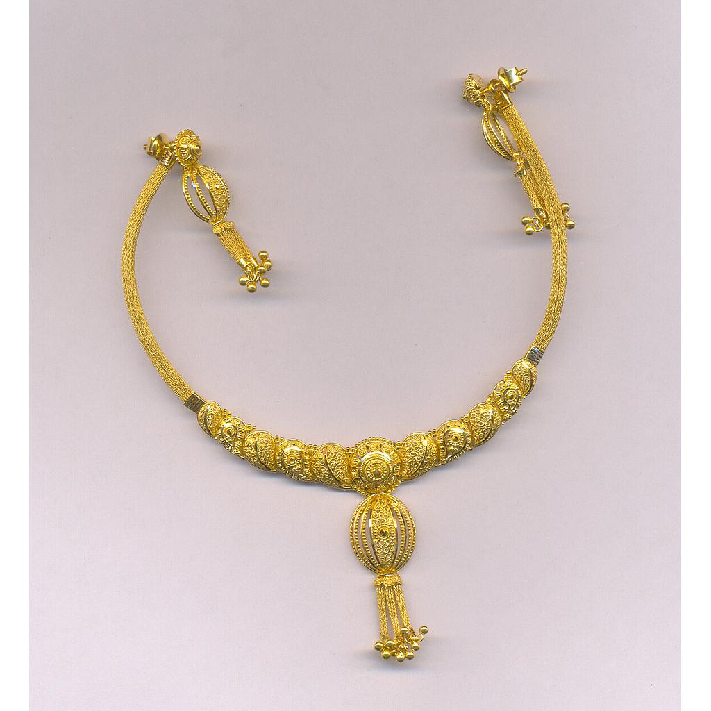 GOLD HALF SET ROUND PLAIN FANCY