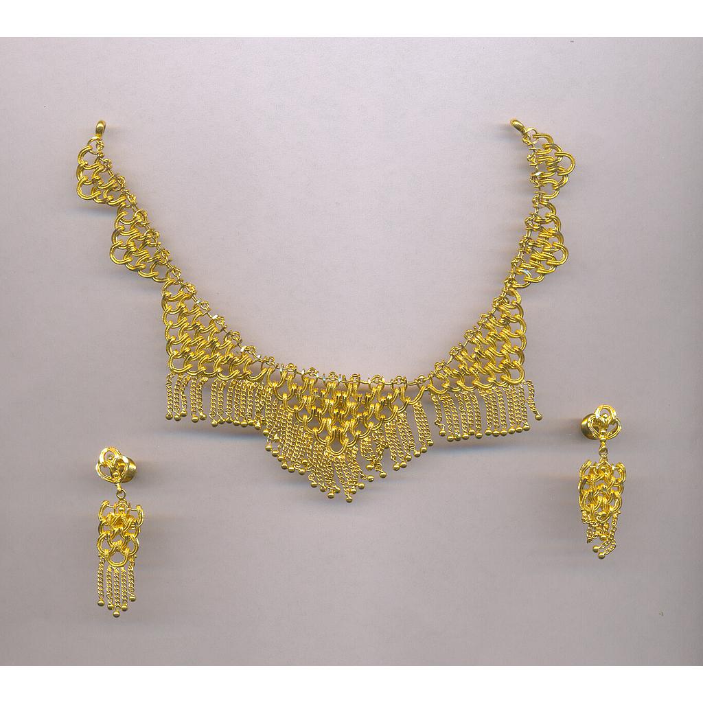 GOLD HALF SET ROUND PLAIN FANCY
