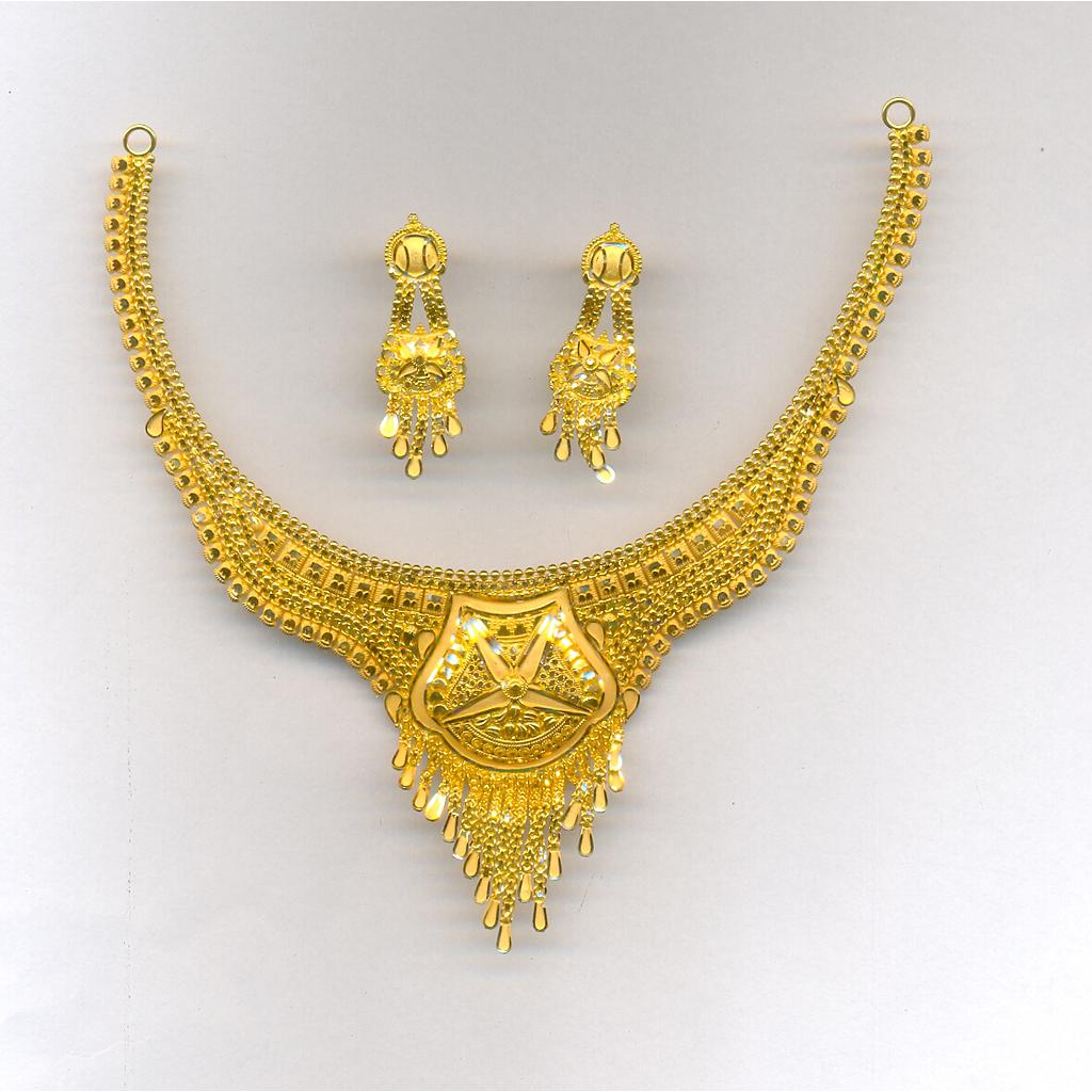 GOLD HALF SET ROUND PLAIN FANCY