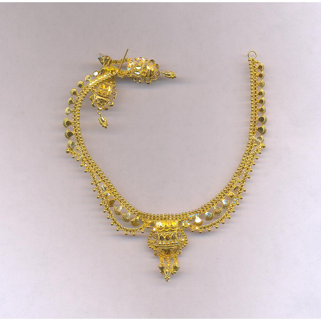 GOLD HALF SET ROUND PLAIN FANCY