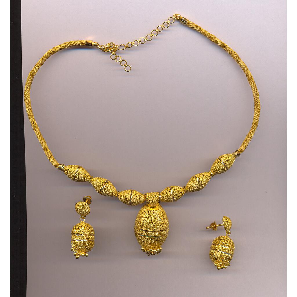 GOLD HALF SET ROUND PLAIN FANCY