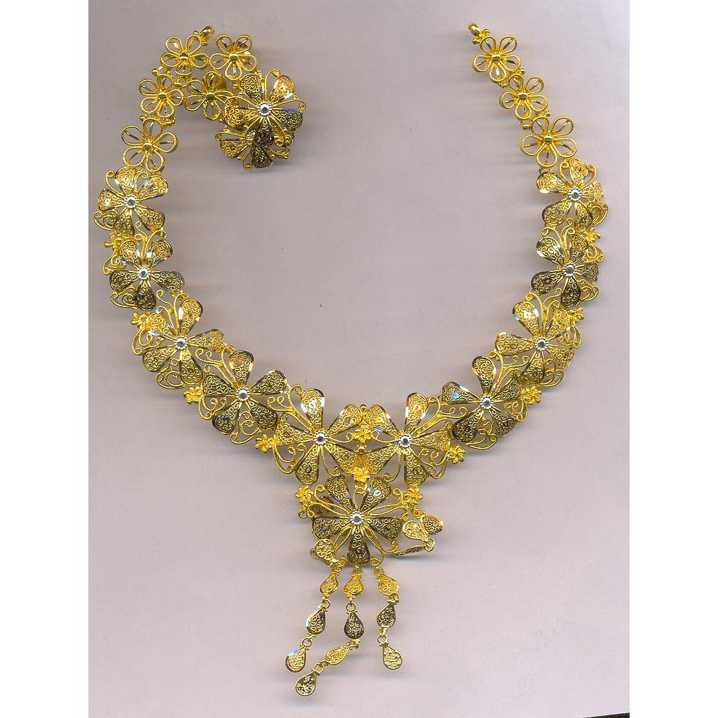 GOLD HALF SET ROUND PLAIN FANCY