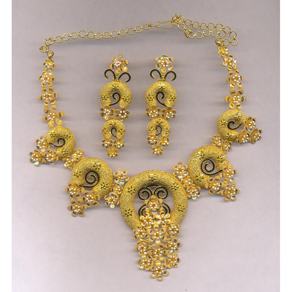 GOLD HALF SET ROUND PLAIN FANCY