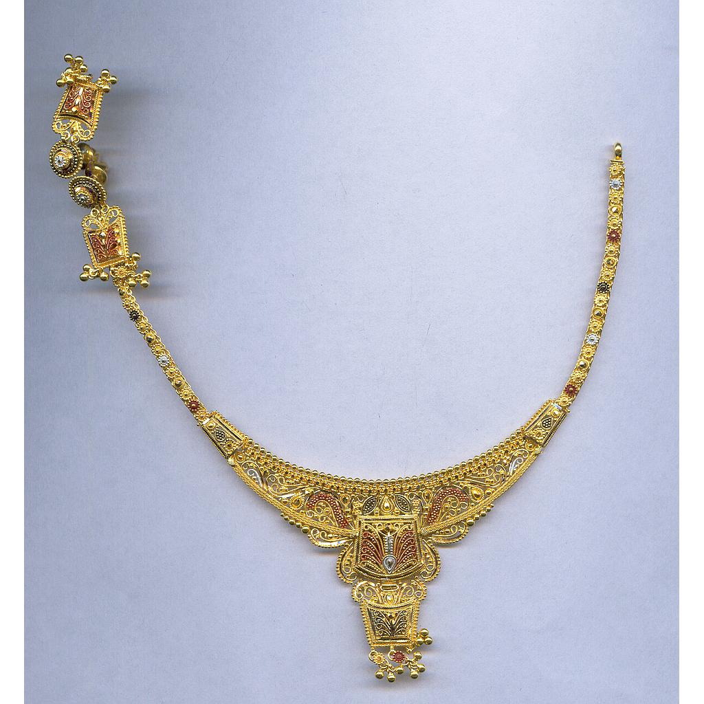 GOLD HALF SET ROUND PLAIN FANCY