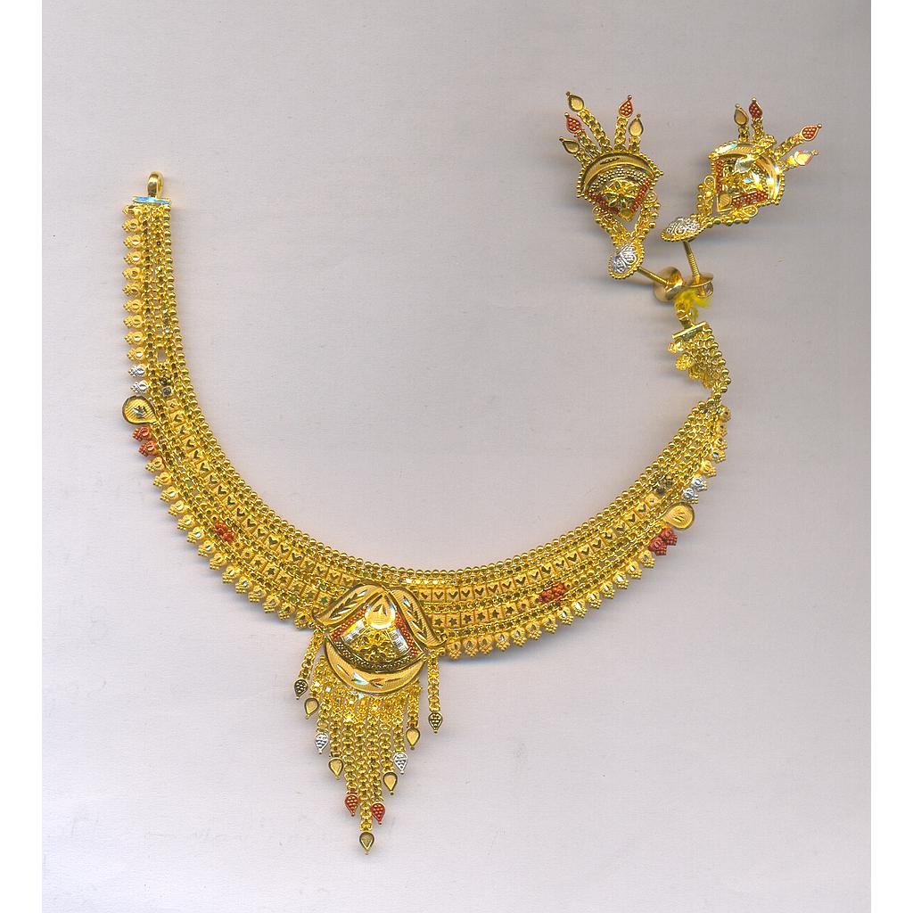 GOLD HALF SET ROUND PLAIN FANCY