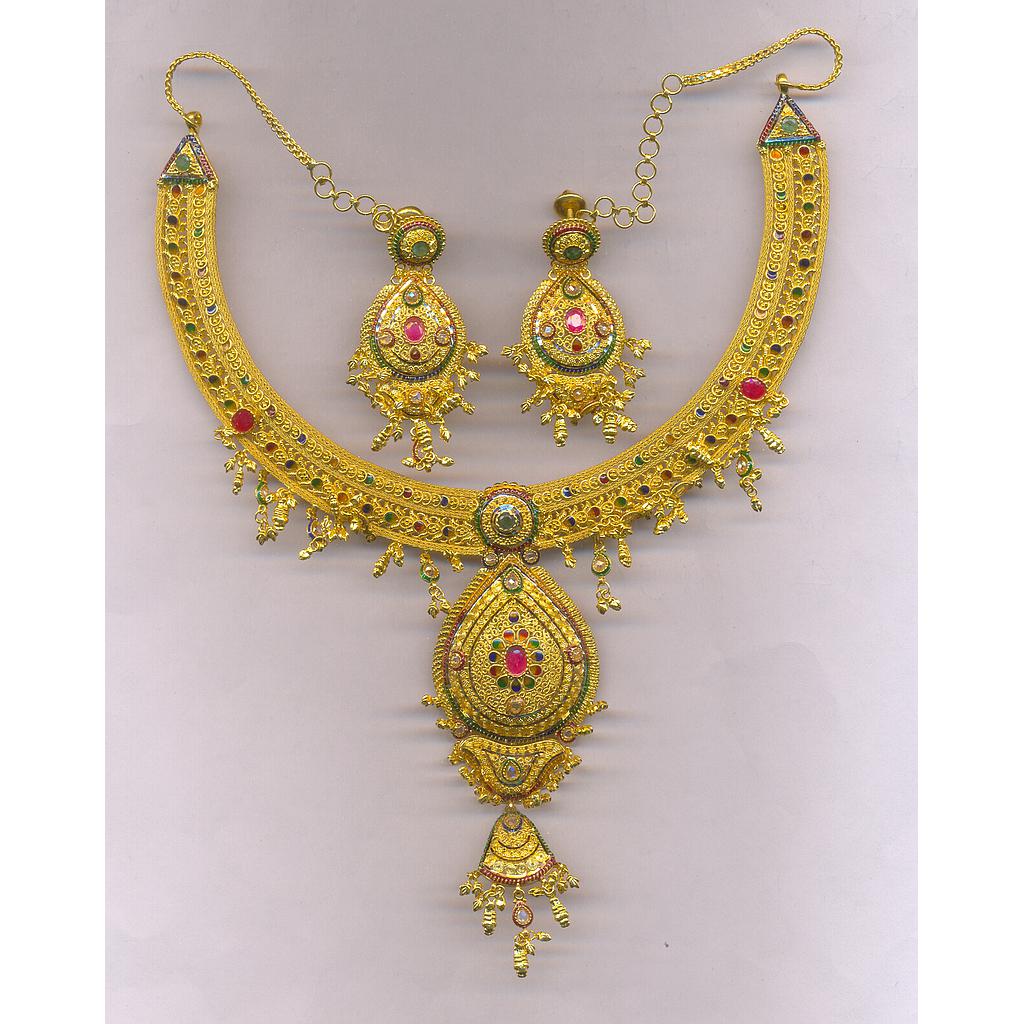 GOLD HALF SET ROUND PLAIN FANCY