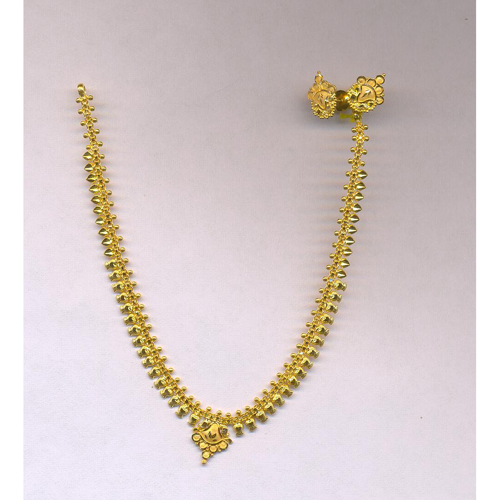 GOLD HALF SET ROUND PLAIN FANCY