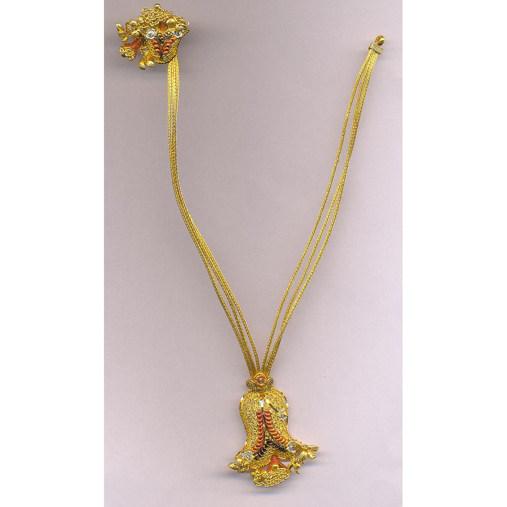 GOLD HALF SET ROUND PLAIN FANCY