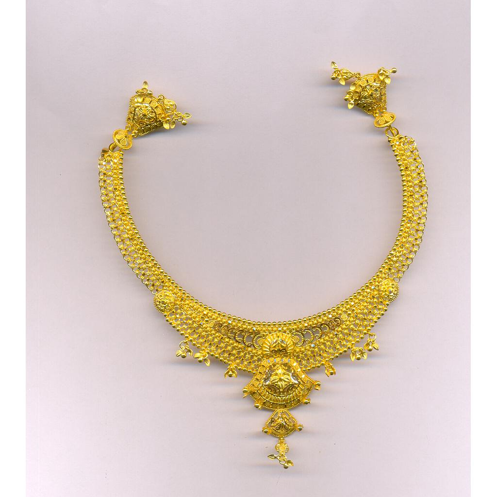 GOLD HALF SET ROUND PLAIN FANCY