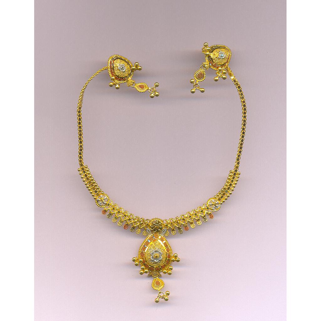 GOLD HALF SET ROUND PLAIN FANCY