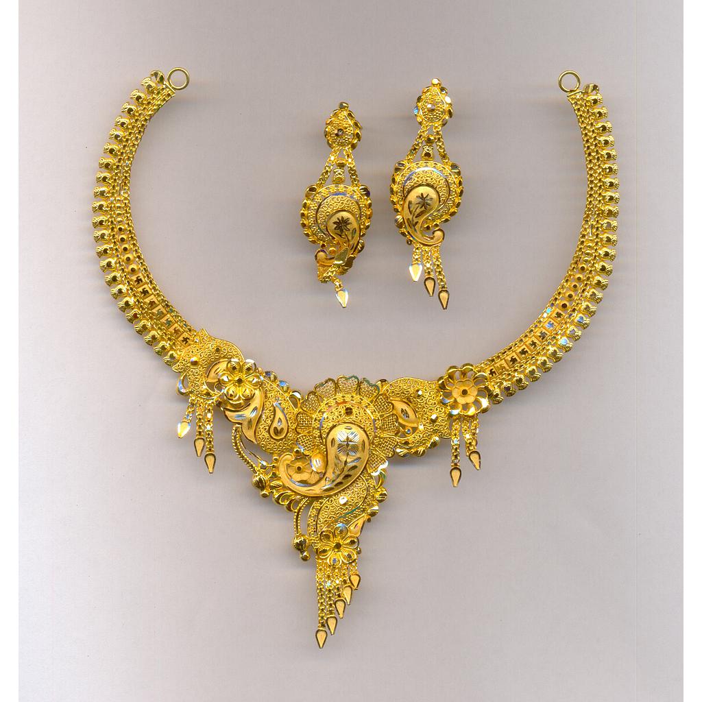 GOLD HALF SET ROUND PLAIN FANCY