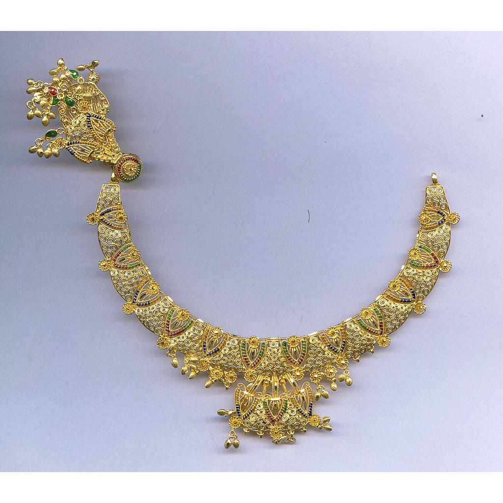 GOLD HALF SET ROUND PLAIN FANCY