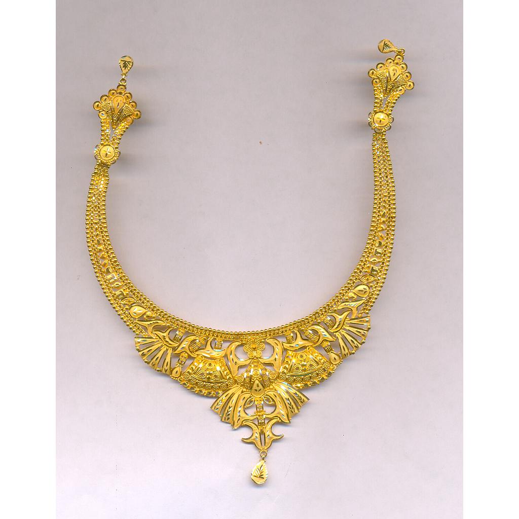GOLD HALF SET ROUND PLAIN FANCY