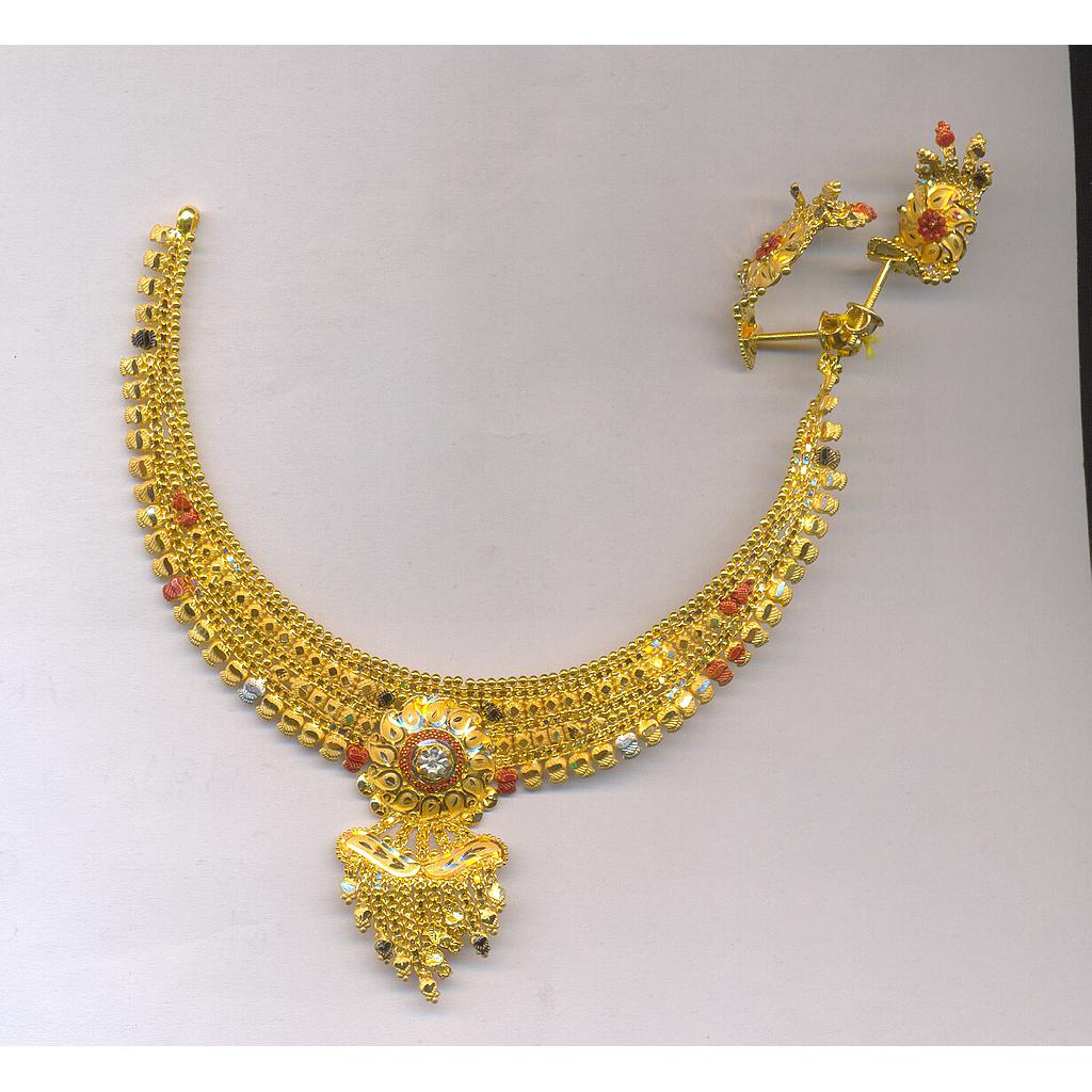 GOLD HALF SET ROUND PLAIN FANCY