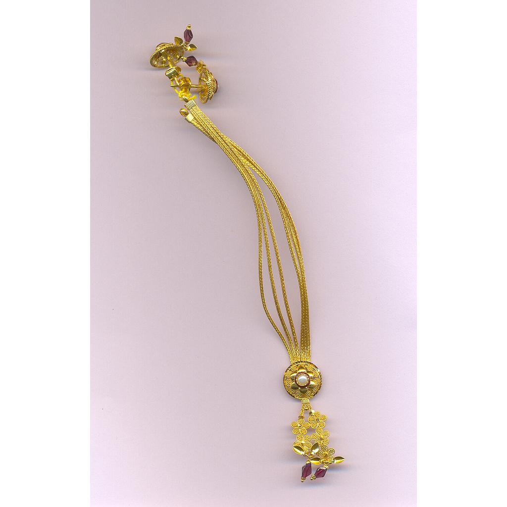 GOLD HALF SET ROUND PLAIN FANCY