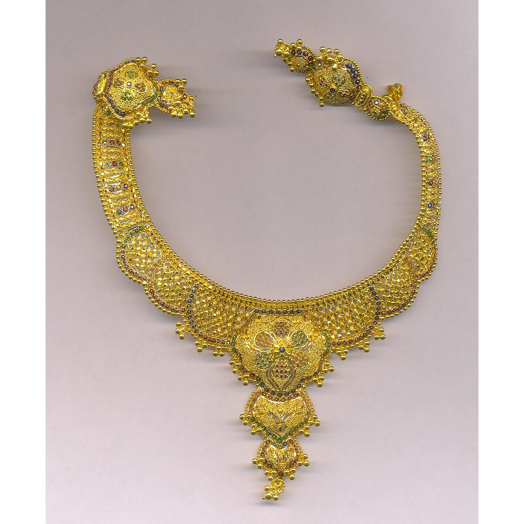 GOLD HALF SET ROUND PLAIN FANCY