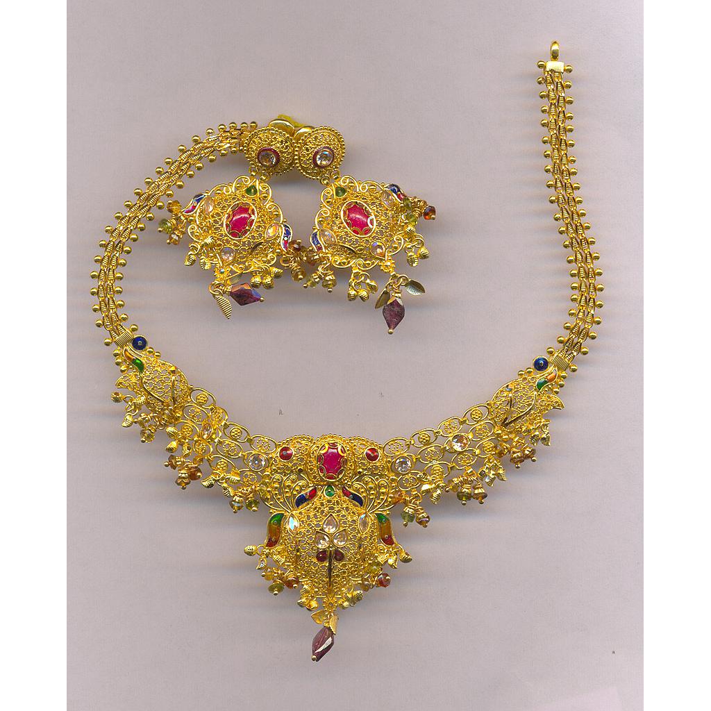 GOLD HALF SET ROUND PLAIN FANCY