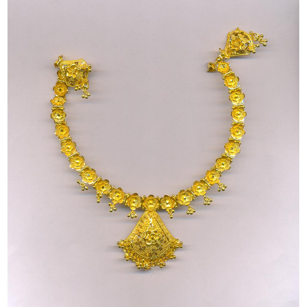 GOLD HALF SET ROUND PLAIN FANCY