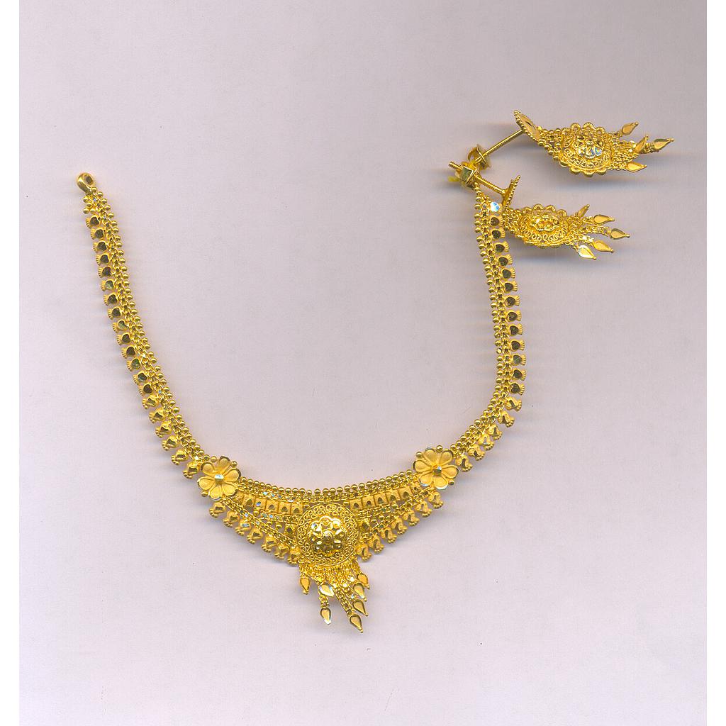 GOLD HALF SET ROUND PLAIN FANCY