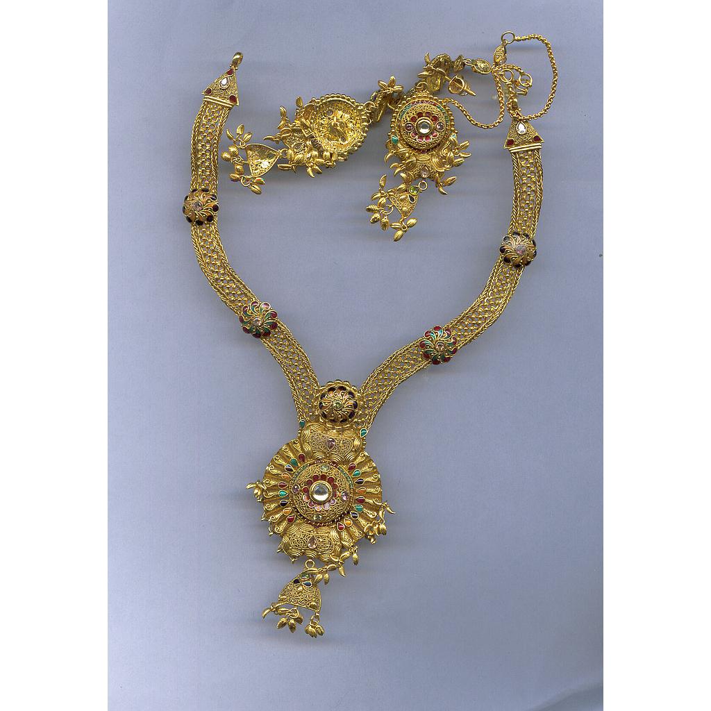 GOLD HALF SET ROUND PLAIN FANCY