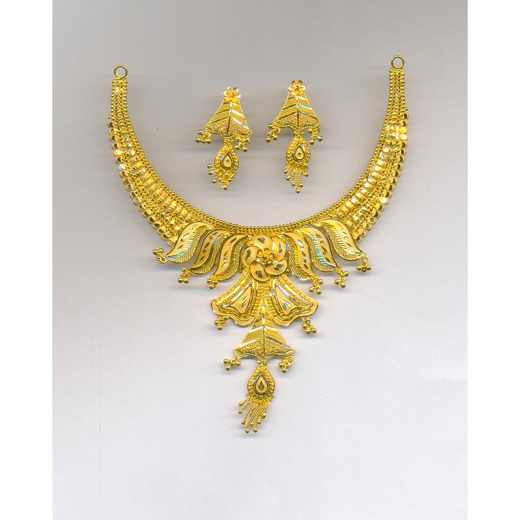 GOLD HALF SET ROUND PLAIN FANCY