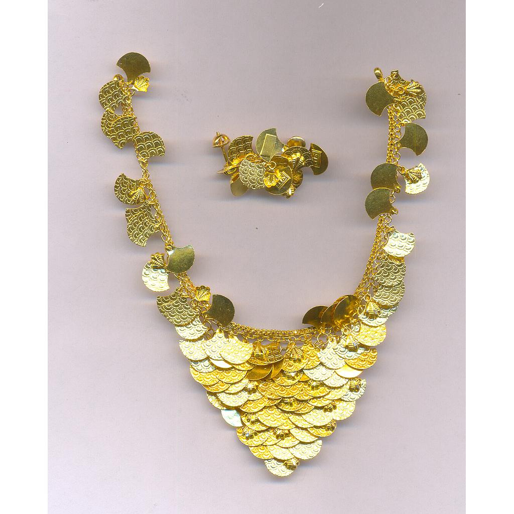GOLD HALF SET ROUND PLAIN FANCY