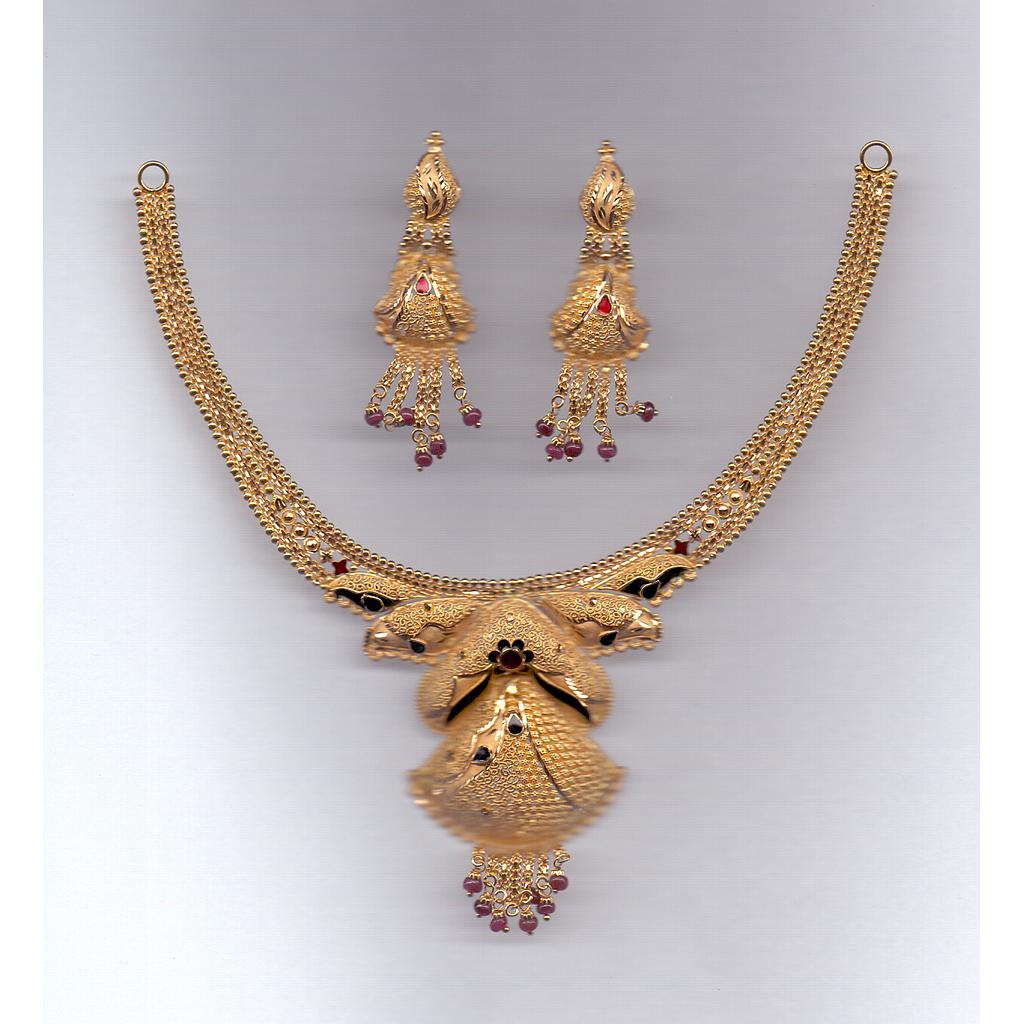 GOLD HALF SET ROUND PLAIN FANCY