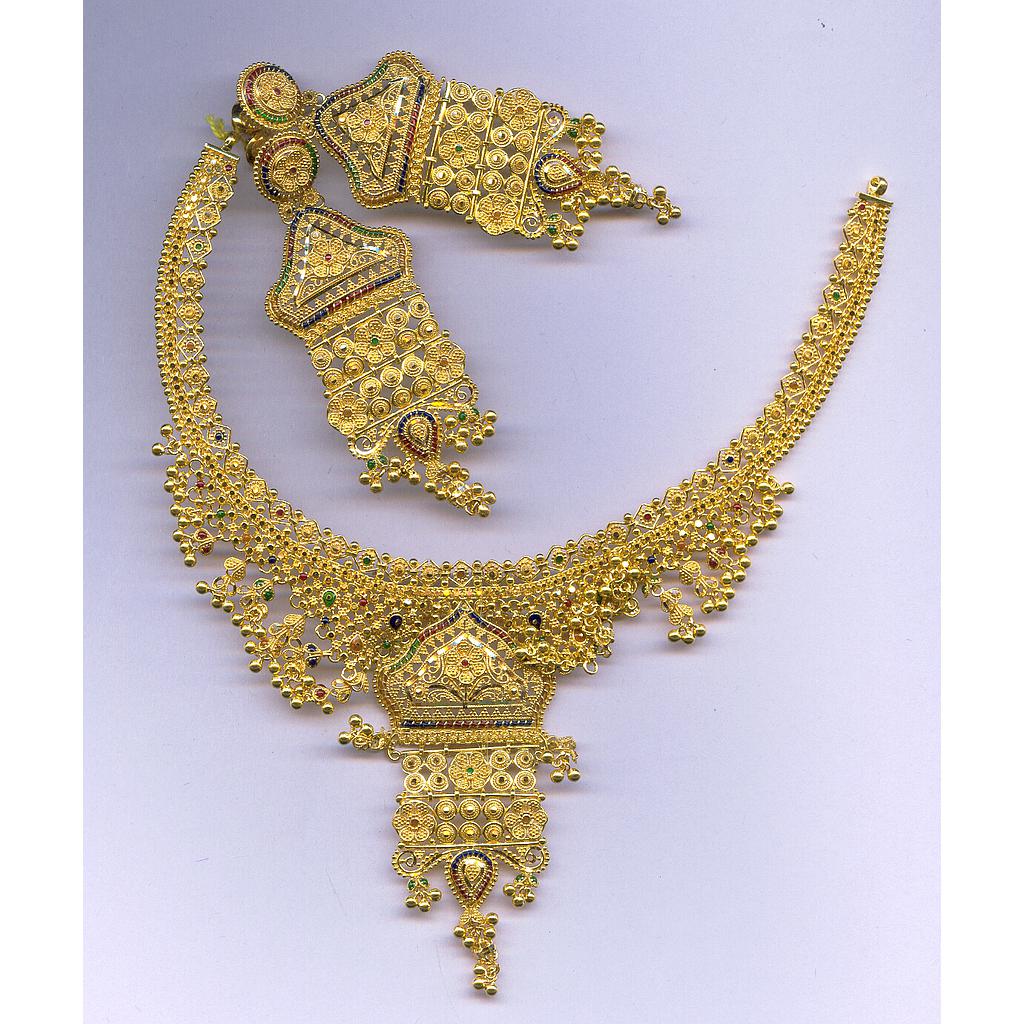 GOLD HALF SET ROUND PLAIN FANCY