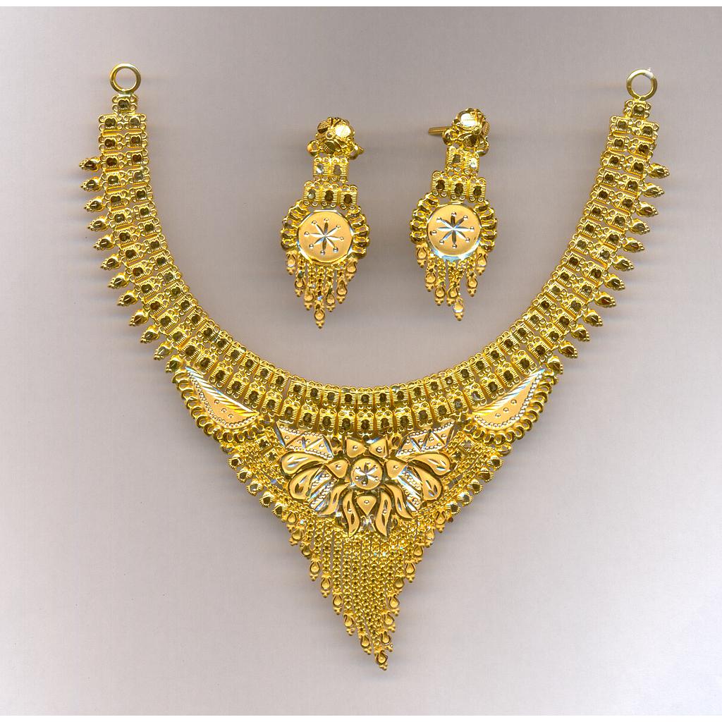 GOLD HALF SET ROUND PLAIN FANCY