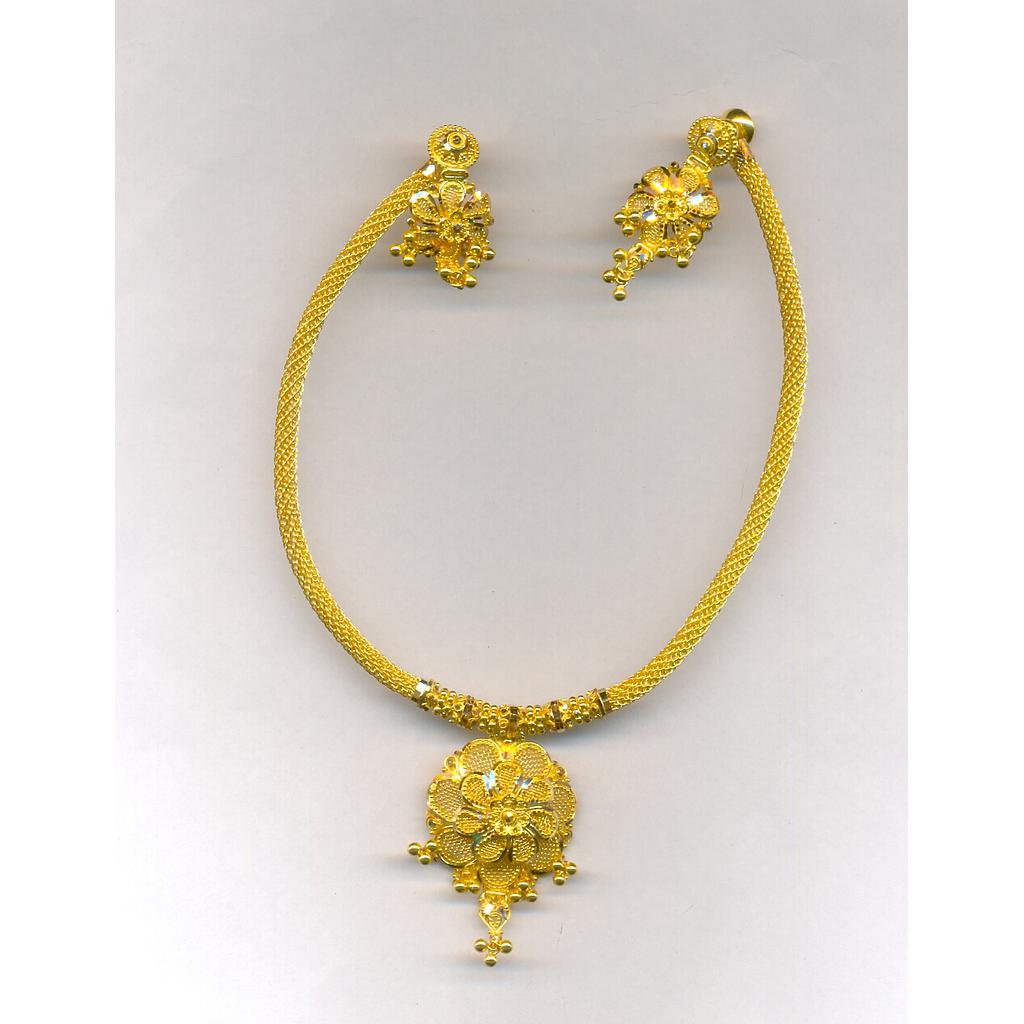 GOLD HALF SET ROUND PLAIN FANCY