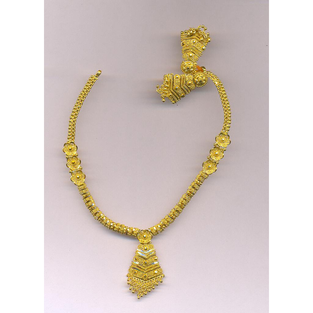 GOLD HALF SET ROUND PLAIN FANCY
